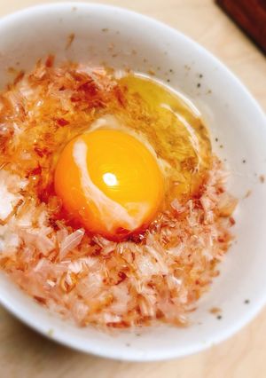鰹節が決め手♡和風卵かけご飯♡-レシピのメイン写真