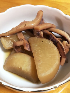 コストコの冷凍焼きイカでイカ大根-レシピのメイン写真