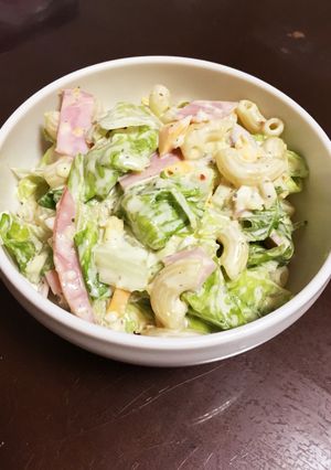 マジックソルトでレタスとマカロニサラダ-レシピのメイン写真