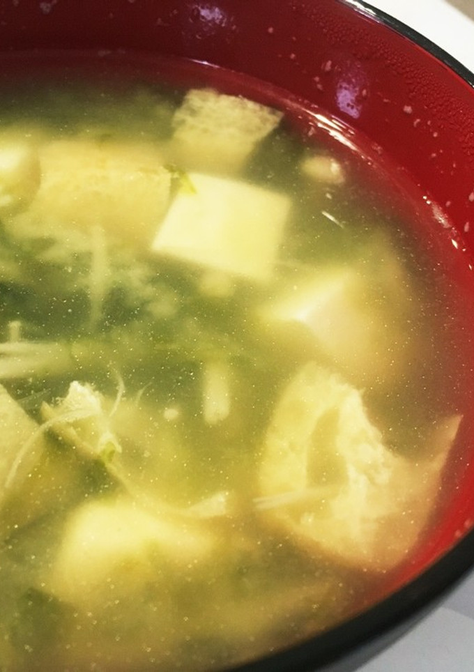 あおさ、えのき、油揚げと豆腐の味噌汁-レシピのメイン写真