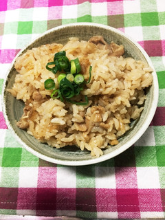 美味い!ガーリックと牛肉の炊き込みご飯!-レシピのメイン写真