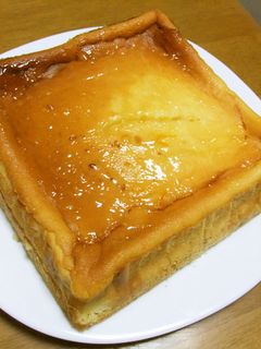 簡単!混ぜるだけスクエアチーズケーキ♡-レシピのメイン写真