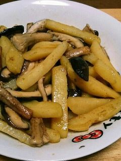 ジャガイモと椎茸のバター炒め-レシピのメイン写真