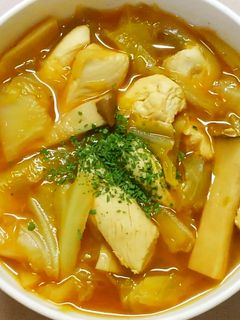 簡単さっぱり❀鶏ささみとキャベツのスープ-レシピのメイン写真