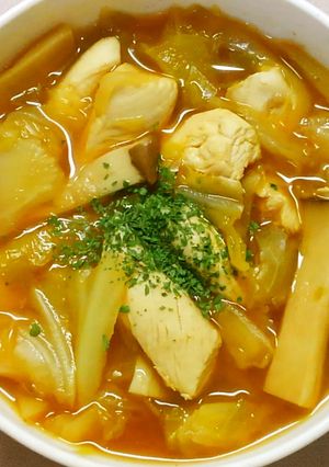 簡単さっぱり❀鶏ささみとキャベツのスープ-レシピのメイン写真
