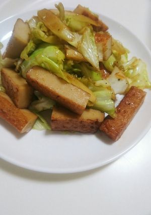 さつま揚げとキャベツの簡単炒め☆-レシピのメイン写真