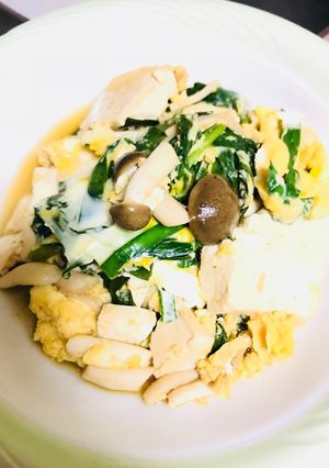 ☆きのことお豆腐の卵とじ☆-レシピのメイン写真