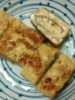 ふわふわヘルシーお豆腐とじゃこの玉子焼き-レシピのメイン写真