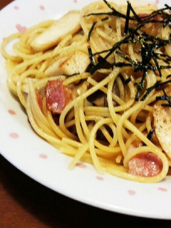 きのことベーコンのバター醤油パスタ-レシピのメイン写真