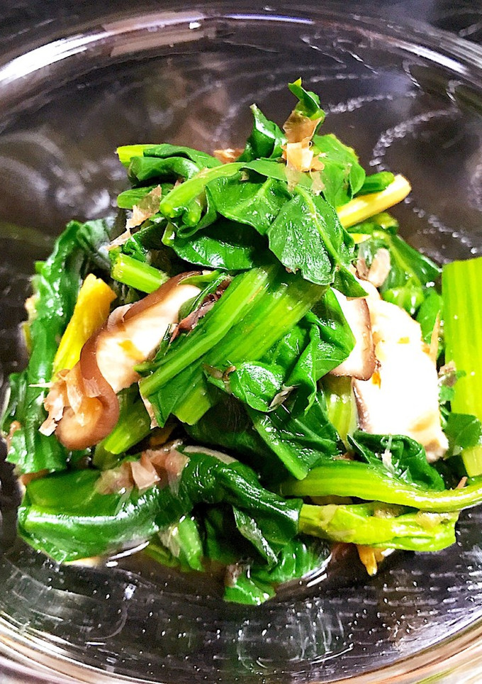 蓬蓮草ときのこのお浸し-レシピのメイン写真