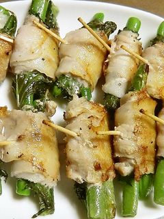 いんげんと青じその、豚肉まき-レシピのメイン写真