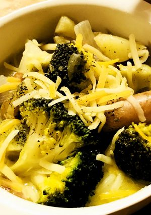 塩０☆ソーセージ＆ブロッコリーのバター煮-レシピのメイン写真