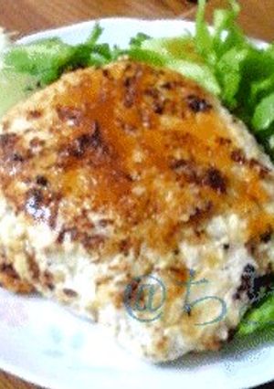 （´-｀）ヘルシー*豆腐ささみハンバーグ-レシピのメイン写真