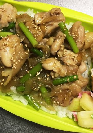 旦那弁当56♥鶏ももでスタミナ弁当！-レシピのメイン写真