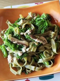 ワサビ菜のパスタ-レシピのメイン写真