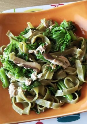 ワサビ菜のパスタ-レシピのメイン写真
