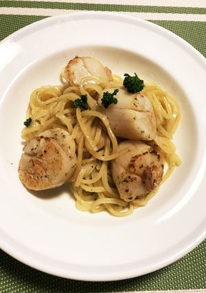 シンプルホタテのパスタ-レシピのメイン写真