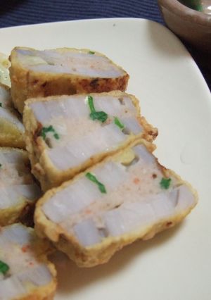 フープロで簡単♪れんこんの海老はさみ揚げ-レシピのメイン写真
