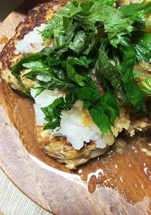 和風おろしそハンバーグ-レシピのメイン写真