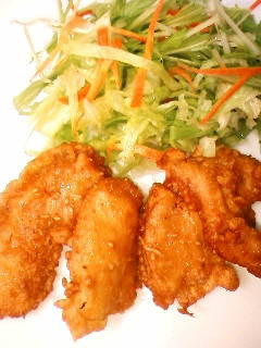 むね肉のスライスからあげ-レシピのメイン写真