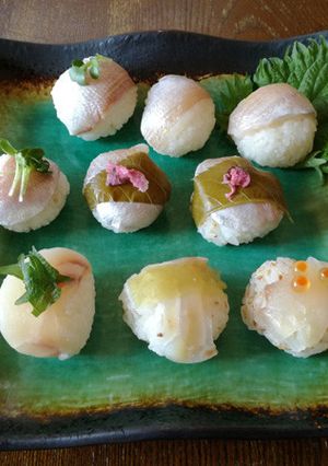 簡単！お祝い 小鯛ささ漬のてまり寿司-レシピのメイン写真