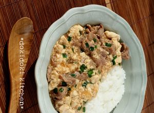 豚肉とくずし豆腐のあんかけ丼-レシピのメイン写真