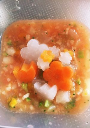離乳食　ミネストローネ風スープ-レシピのメイン写真