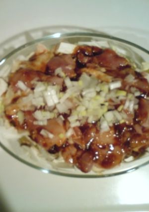 キャベツと鶏肉の中華風レンジ蒸し-レシピのメイン写真