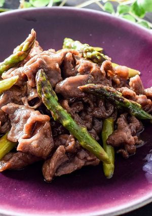 牛肉とアスパラのバルサミコ炒め◎簡単♪-レシピのメイン写真