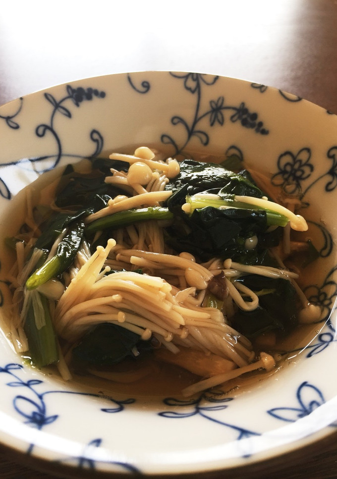 ほうれん草とキノコの煮浸し-レシピのメイン写真