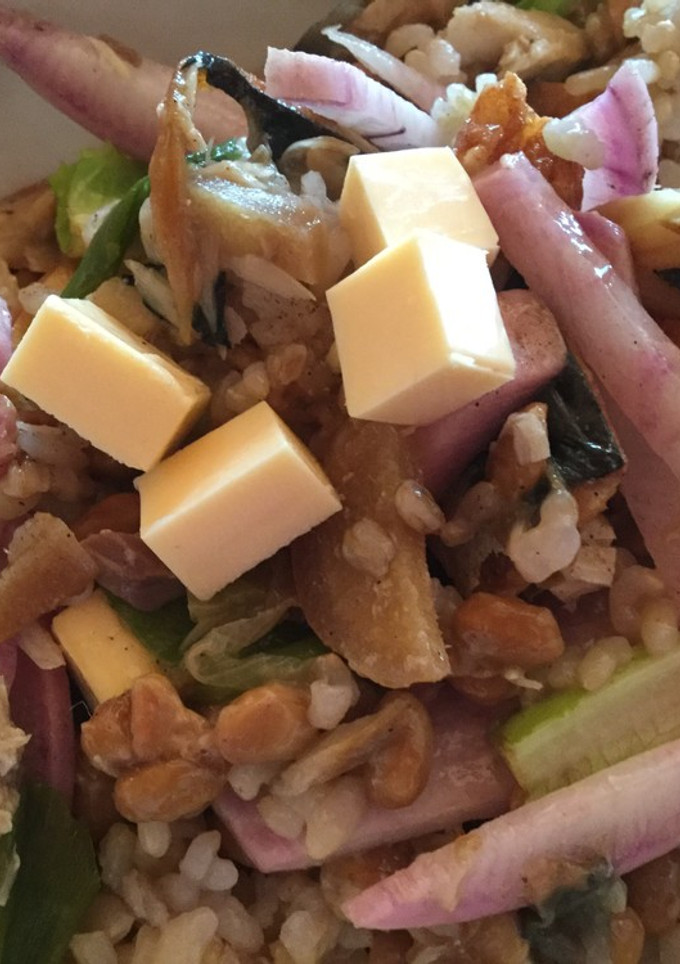 納豆と鯖のサラダ風まぜご飯-レシピのメイン写真
