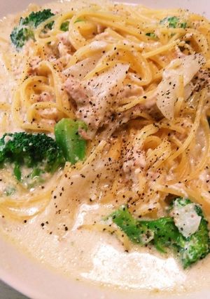 フライパンひとつで☆クリームパスタ-レシピのメイン写真