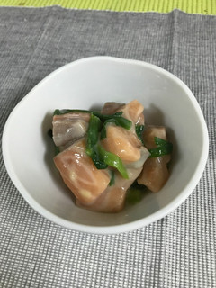 わけぎとサーモンのぬた-レシピのメイン写真
