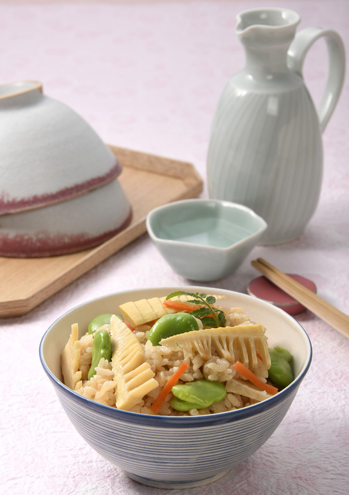 たけのことそら豆の炊き込みご飯-レシピのメイン写真