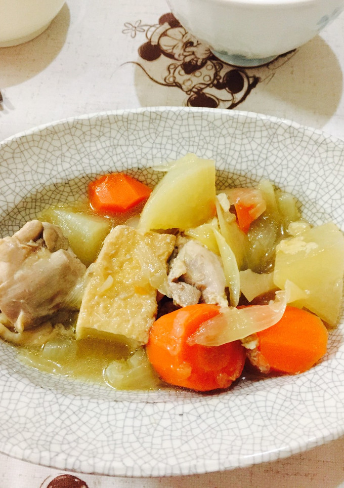 [砂糖不使用]鶏肉と厚揚げの根菜煮-レシピのメイン写真