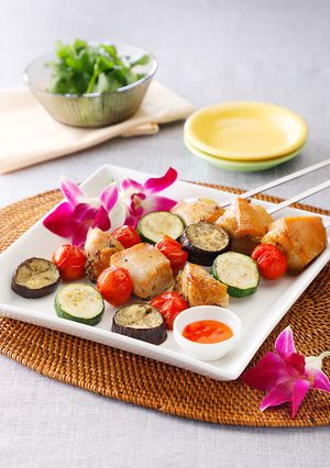 バーベキュー風！鶏むね肉のガイヤーン-レシピのメイン写真