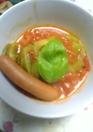 トマトベースのあつあつロールキャベツ-レシピのメイン写真