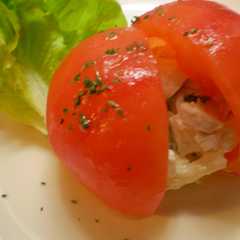 รูปของ まろやかトマト酢でまるごとまとサラダ
