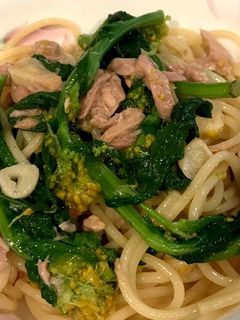 菜の花とツナのオイルパスタ-レシピのメイン写真