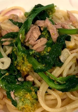 菜の花とツナのオイルパスタ-レシピのメイン写真
