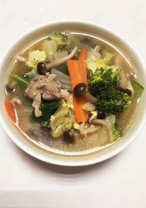 塩麹と黒コショウの食べるスープ-レシピのメイン写真