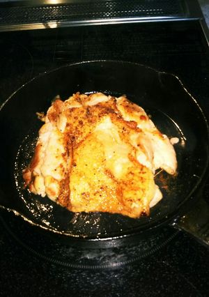 簡単ジューシー鶏ももスキレットステーキ-レシピのメイン写真