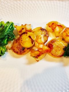 海老とホタテと菜の花のバター醤油炒め♡-レシピのメイン写真