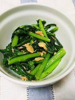 春菊とツナの塩炒め-レシピのメイン写真