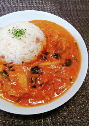 鶏もも肉ときのこの✤トマトクリーム煮-レシピのメイン写真