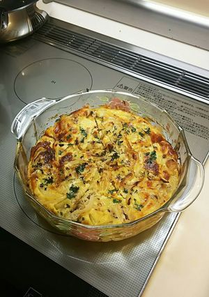 鯖水煮缶でオープンオムレツ-レシピのメイン写真