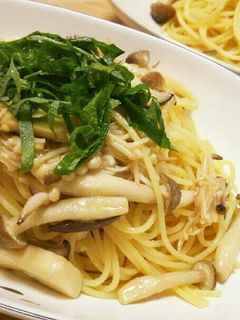 きのこと大葉の和風パスタ-レシピのメイン写真