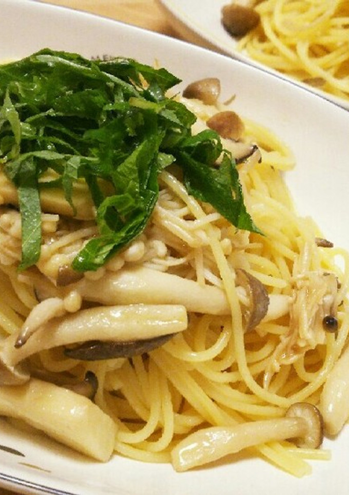 きのこと大葉の和風パスタ-レシピのメイン写真