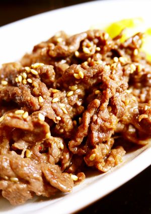 BBQにも★特製だれ漬け!牛薄切り焼肉-レシピのメイン写真