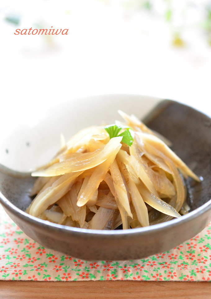 柚子こしょう風味で☆牛蒡と玉葱の甘辛煮-レシピのメイン写真